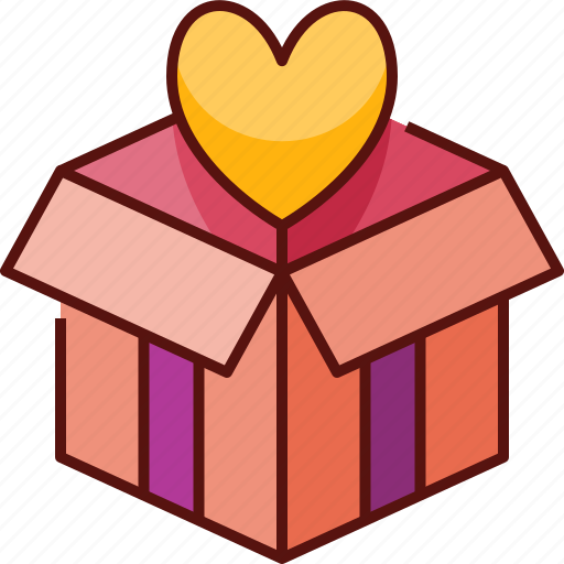 Gift, present, box, celebration, love, surprise, valentine icon - Download on Iconfinder