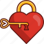lock key, heart, love, valentine, romance, romantic, wedding 