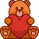 teddy, bear, teddy bear, toy, love, romantic, heart