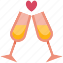 champagne, drink, alcohol, wine, glass, celebration, valentine