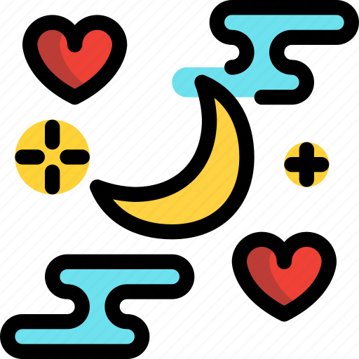Day, love, moon, night, valentines icon - Download on Iconfinder