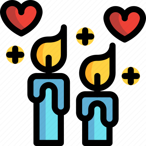 Candle, day, love, night, romantic, valentines icon - Download on Iconfinder