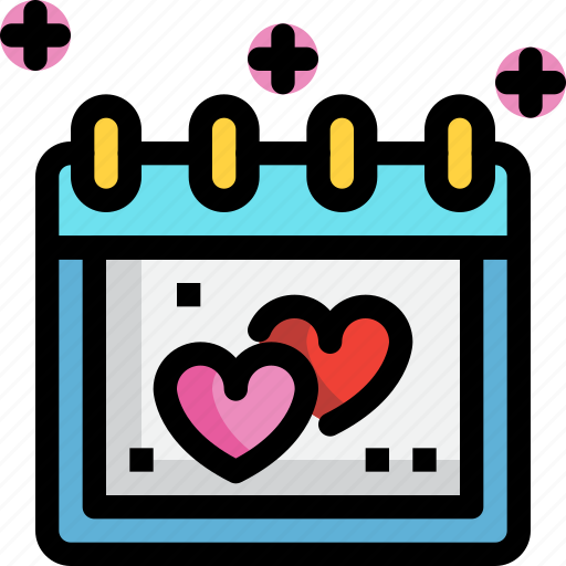 Love, day, calendar, valentines, heart icon - Download on Iconfinder