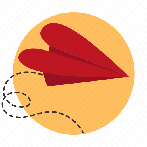 Airplane, heart, letter, love, message, paper airplane, plane icon - Download on Iconfinder