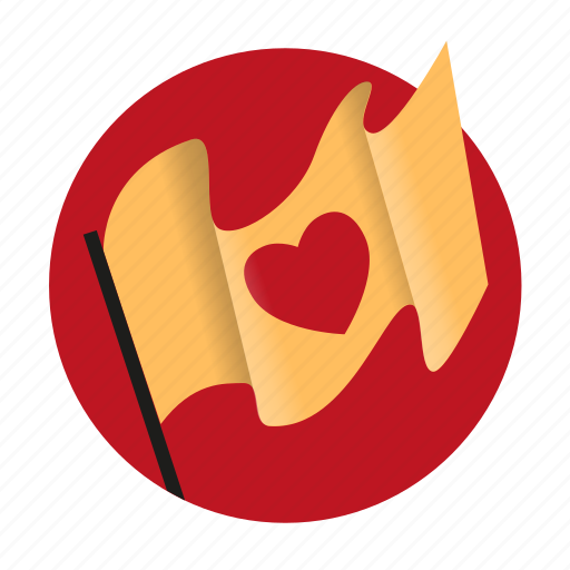 Banner, flag, heart, love icon - Download on Iconfinder