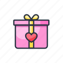 gift, box, birthday, valentines, love, heart, romantic, wedding