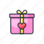 gift, box, birthday, valentines, love, heart, romantic, wedding 