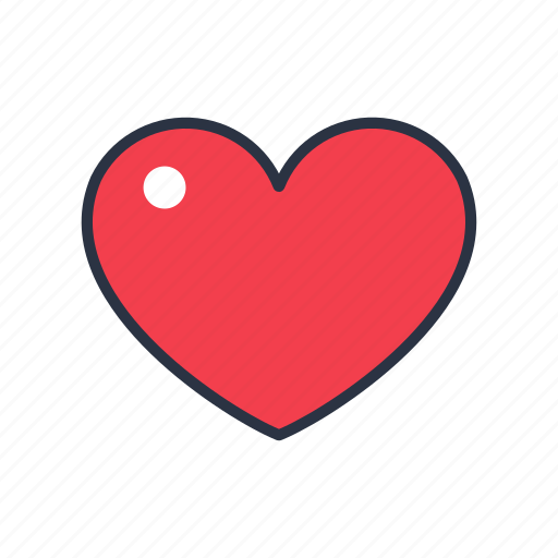 Heart, red, love, valentine, romance, wedding, romantic icon - Download on Iconfinder