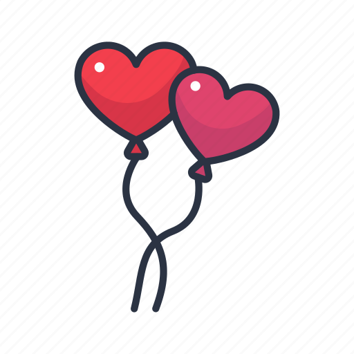 Love, balloon, heart, valentine, romantic, gift, couple icon - Download on Iconfinder