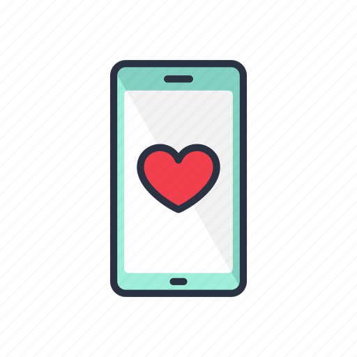 Love, heart, valentine, romance, romantic, message, mobile icon - Download on Iconfinder