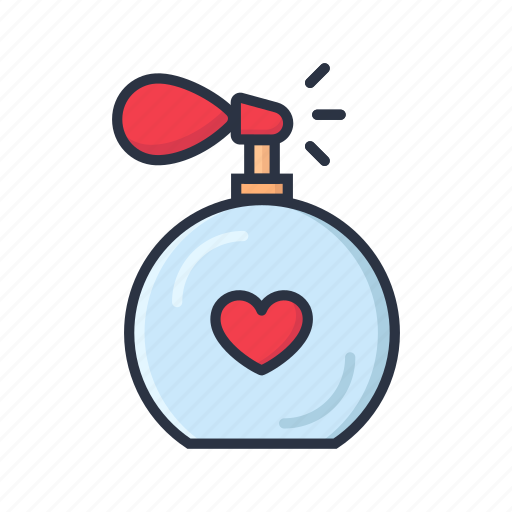 Perfume, spray, fragrance, scent, love, valentine, heart icon - Download on Iconfinder