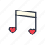 romantic, song, music, player, love, valentine, heart 
