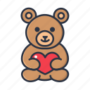 teddybear, bear, teddy, cute, toy, love, valentine