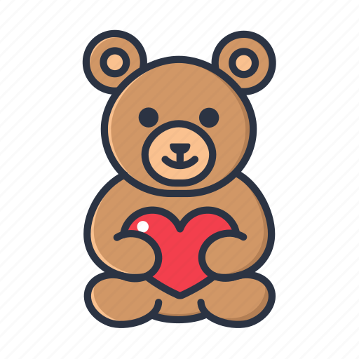 Teddybear, bear, teddy, cute, toy, love, valentine icon - Download on Iconfinder