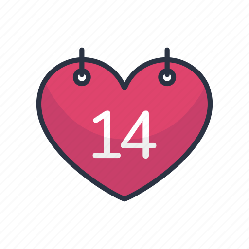 Valentines, calender, love, heart, romantic, wedding icon - Download on Iconfinder