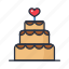 wedding, cake, love, valentine, romantic, sweet, dessert 