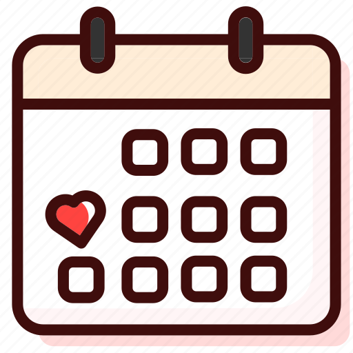 Calendar, date, day, valentine, love, schedule, time icon - Download on Iconfinder