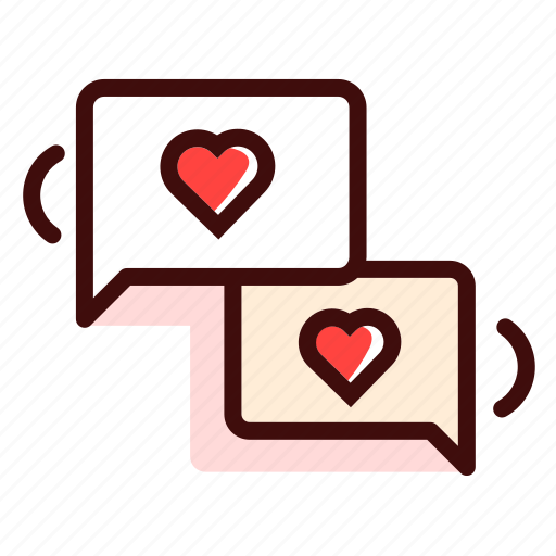 Chat, heart, love, talk, bubble, conversation, message icon - Download on Iconfinder