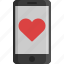 chat, heart, love, message, phone, valentine, valentine&#x27;s day 