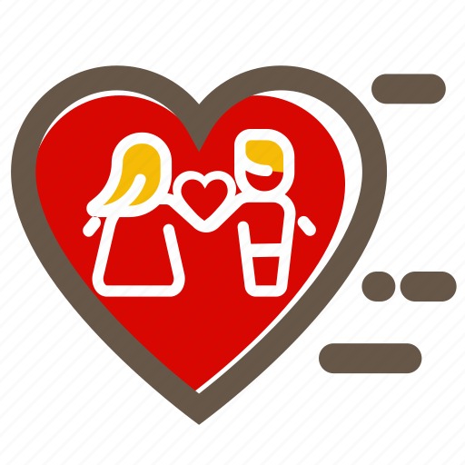 Couple, heart, love, lovers, red, two, valentine's icon - Download on Iconfinder