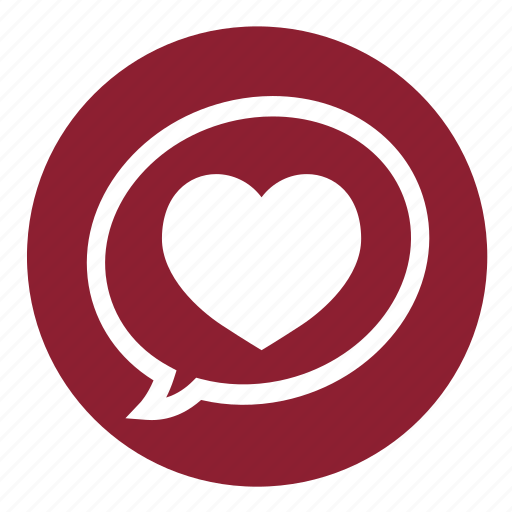 Love, chat, heart, bubble, speech, talk, valentine icon - Download on Iconfinder