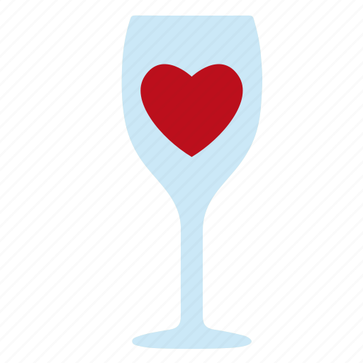 Glass, love, wine, wine glass with heart icon - Download on Iconfinder
