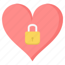 heart, lock, love, valentine, protection, romantic