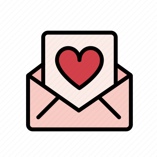 Heart, letter, love, valentine, email, message, romance icon - Download on Iconfinder