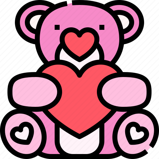 Bear, toy, heart, love, romantic, romanticism icon - Download on Iconfinder