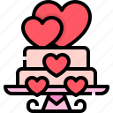 cake, heart, love, romantic, romanticism