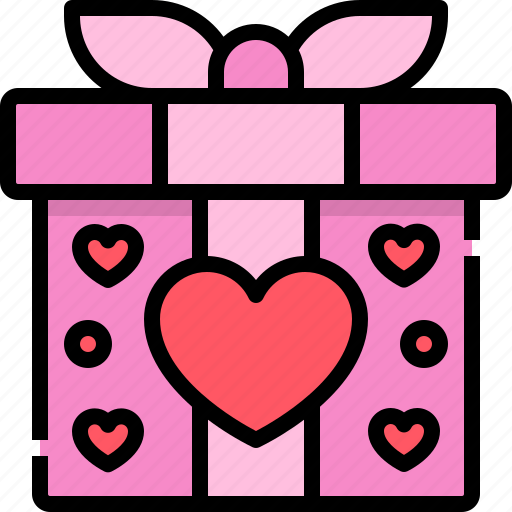 Gift, box, heart, love, romantic, romanticism icon - Download on Iconfinder