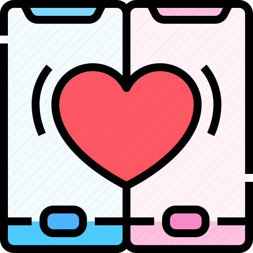 Smartphone, phone, heart, love, romantic, romanticism icon - Download on Iconfinder