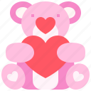 bear, toy, heart, love, romantic, romanticism, marriage