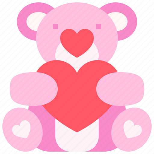 Bear, toy, heart, love, romantic, romanticism, marriage icon - Download on Iconfinder