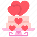 cake, heart, love, romantic, romanticism, wedding