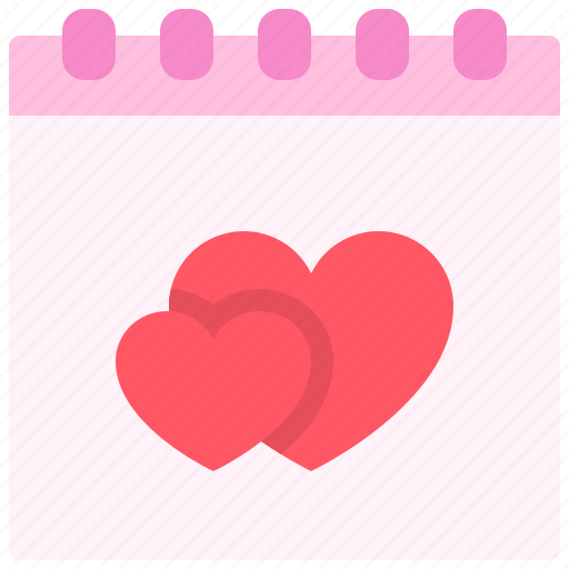 Calendar, date, heart, love, romantic, romanticism, wedding icon - Download on Iconfinder