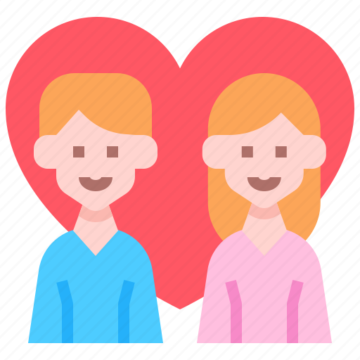Couple, relationship, heart, love, romantic, romanticism, valentine icon - Download on Iconfinder