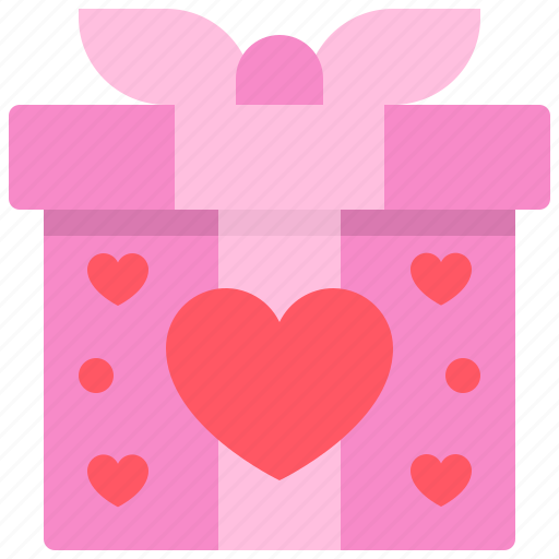 Gift, box, heart, love, romantic, romanticism, romance icon - Download on Iconfinder