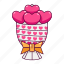 valentine, heart, love, happy, gift, pink, cute, romance, flower bouquet 