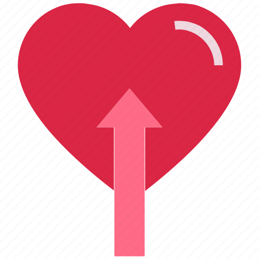 Arrow, heart, like, love, up, valentine’s day icon - Download on Iconfinder