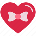 bow, gift, heart, love, tie, valentine’s day