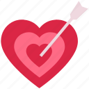 arrow, bow, cupid, heart, love, target, valentine’s day