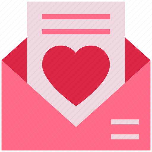 Email, envelope, favorite, heart, love letter, open envelope, valentine’s day icon - Download on Iconfinder