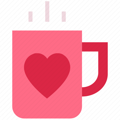 Coffee, cup, heart, heart tea, mug, tea, valentine’s day icon - Download on Iconfinder