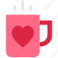coffee, cup, heart, heart tea, mug, tea, valentine’s day 