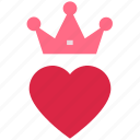 crown, heart, king, love, queen, royal, valentine’s day