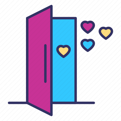 Valentines, room, sex, love, romance, valentines day, door icon - Download on Iconfinder