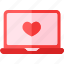 valentine, heart, love, romantic, valentinesday, message, laptop 