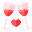 valentine, heart, love, romantic, valentinesday, wine