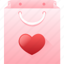 valentine, heart, love, romantic, valentinesday, bag, shoppingbag